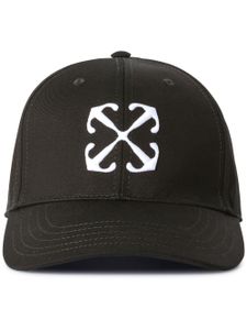 Off-White casquette en coton à logo Arrows brodé - Noir