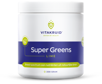 Vitakruid Super greens lime oa probiotica en enzymen 208 Gram