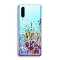 Painted wildflowers: Huawei P30 Transparant Hoesje