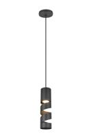 Trio Koker hanglampStream Ø 8cm - zwart - 364000132