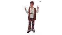 Clown kinderkostuum hippie jongen 7-9 jaar