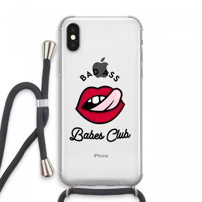 Badass Babes Club: iPhone XS Max Transparant Hoesje met koord