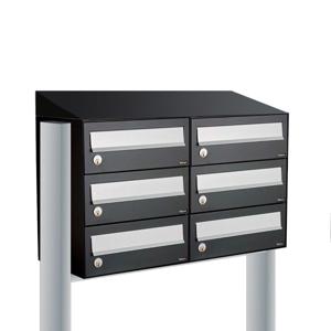 Allux Hive Set 2-Breed, 3-Hoog Met Dak Op Statief Zwart - 40030070_2x3ds