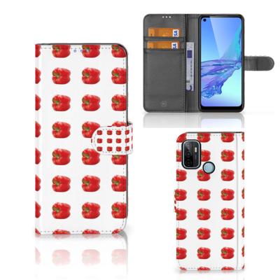 OPPO A53 | OPPO A53s | Book Cover | Paprika Red