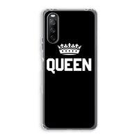 Queen zwart: Sony Xperia 10 III Transparant Hoesje