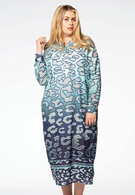 Yoek Blouse-jurk Lugo | Blauw | Maat 42/44