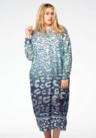 Yoek Blouse-jurk Lugo | Blauw | Maat 46/48