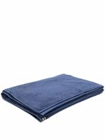 TEKLA serviette de bain en coton biologique à patch logo - Bleu