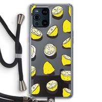 When Life Gives You Lemons...: Oppo Find X3 Pro Transparant Hoesje met koord