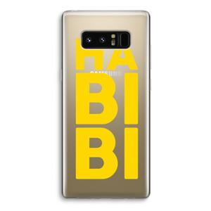 Habibi Blue: Samsung Galaxy Note 8 Transparant Hoesje