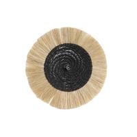 Muurlamp DKD Home Decor Natuurlijk Zwart Koloniaal Ijzer 220 V 25 W Jute (42 x 9 x 42 cm)