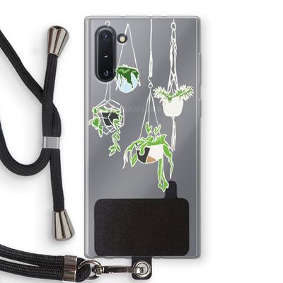 Hang In There: Samsung Galaxy Note 10 Transparant Hoesje met koord