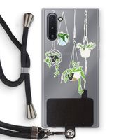 Hang In There: Samsung Galaxy Note 10 Transparant Hoesje met koord