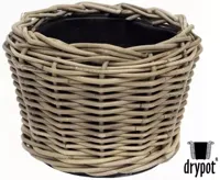 Van der Leeden Rotan Drypot plantenmand 27x20cm