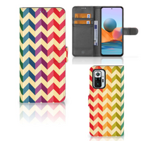 Xiaomi Redmi Note 10 Pro Telefoon Hoesje Zigzag Multi Color