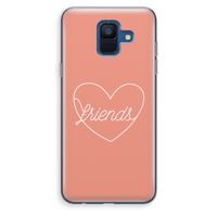 Friends heart: Samsung Galaxy A6 (2018) Transparant Hoesje