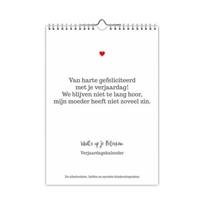 Comello Verjaardagskalender whats up je boterham