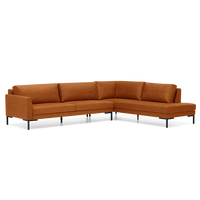 Hoekbank Amalfi Cognac Stof - thumbnail