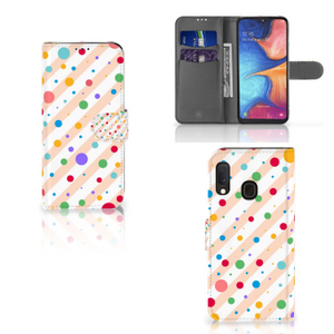 Samsung Galaxy A20e Telefoon Hoesje Dots