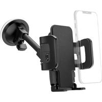Hama Telefoonhouder voor in de auto 360° draaibaar 45 - 90 mm Bevestigingswijze (auto): Zuignap