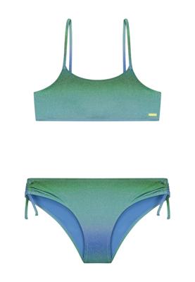 Shiwi Zomer bikini meisjes - groen glitter - Liv - scoop set