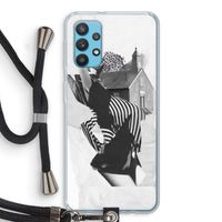 House: Samsung Galaxy A32 4G Transparant Hoesje met koord