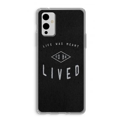To be lived: OnePlus 9 Transparant Hoesje