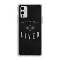 To be lived: OnePlus 9 Transparant Hoesje To be lived: OnePlus 9 Transparant Hoesje