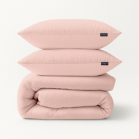Dekbedovertrek Mousseline Roze Effen 240x200 Cm Anti Allergie & Anti Huisstofmijt & Zacht Zydante - Dekbed-Discounter.nl