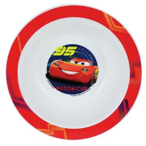 Disney Cars bordje - diep - D16 cm - kunststof - ontbijtbord - kinder/peuter bordje