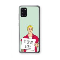 Gimme a call: Samsung Galaxy A31 Transparant Hoesje