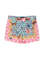 Versace Kids short mini à imprimé graphique - Rose