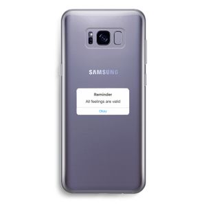 Reminder: Samsung Galaxy S8 Plus Transparant Hoesje