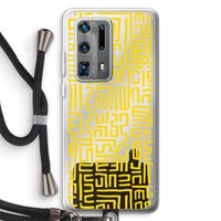 Majorelle Blue Print: Huawei P40 Pro Plus Transparant Hoesje met koord
