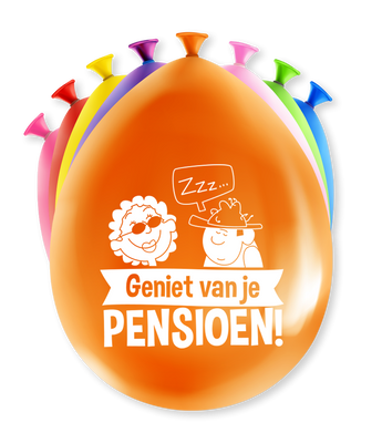 Party ballonnen Pensioen Mix Kleuren