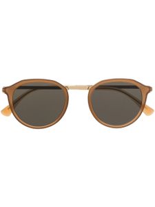 Mykita lunettes de soleil teintées à monture ronde - Jaune