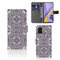 Samsung Galaxy A51 | Bookcase | Flower Tiles