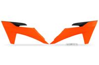 UFO PLAST Radiator covers ufo ktm orange