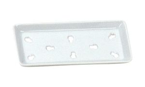 Witte Sushi Verkoelingsplaat - 20.4 x 9.2cm