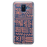 Marrakech Pink: Samsung Galaxy A6 (2018) Transparant Hoesje