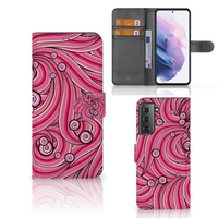 Samsung Galaxy S21 Plus Hoesje Swirl Pink - thumbnail