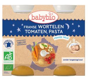 Babybio Wortel tomaat pasta 200 gr bio (2 st)