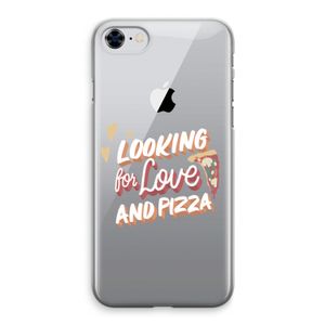Pizza is the answer: iPhone 8 Transparant Hoesje