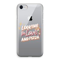 Pizza is the answer: iPhone 8 Transparant Hoesje