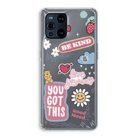Positivity: Oppo Find X3 Transparant Hoesje Positivity: Oppo Find X3 Transparant Hoesje