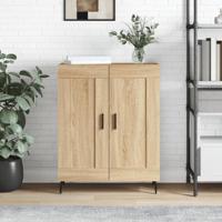 Dressoir 69,5x34x90 cm bewerkt hout sonoma eikenkleurig