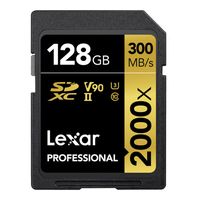 Lexar 128GB SDXC Pro UHS-II U3 V90 2000x 300MB/s geheugenkaart - thumbnail