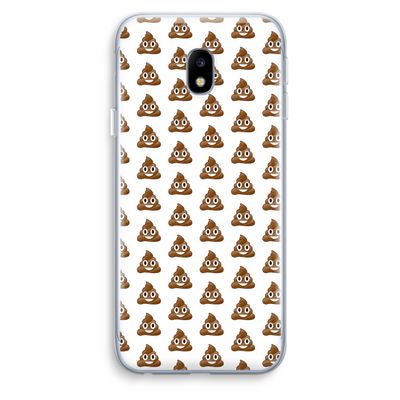 Poop emoji: Samsung Galaxy J3 (2017) Transparant Hoesje