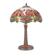 A TIFFANY STYLE TABLE LAMP (RED) A TIFFANY STYLE TABLE LAMP (RED)
