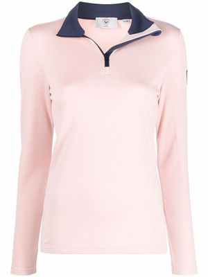Rossignol haut à col zippé - Rose